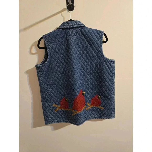 Vintage Haik's‎ Denim Cardinal Vest Size Medium 90s - Picture 5 of 7